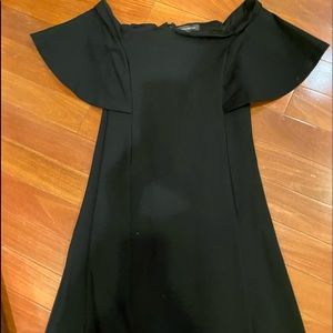 Black dress with cute shoulder design